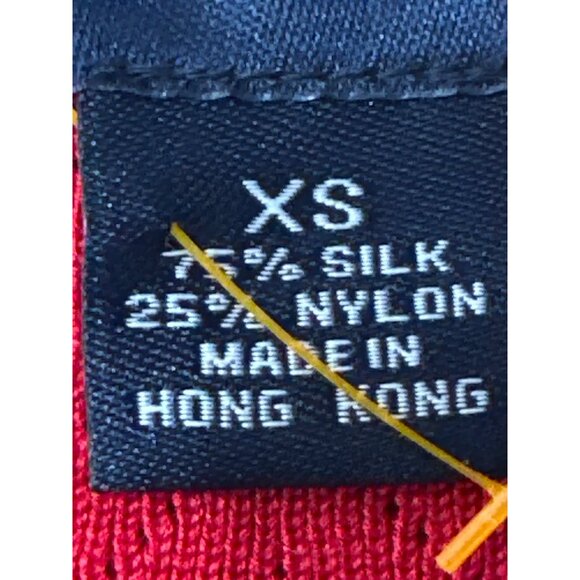 Ann Taylor XS Red Silk Knit Sleeveless Top Vintage Minimalist Tank Classic Chic - Picture 10 of 13